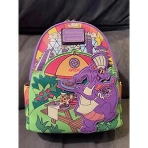 Loungefly Disney 2024 Epcot Food & Wine Festival Figment Mini Backpack